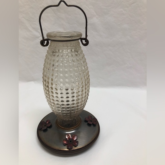 Vintage Hummingbird Feeder, Antique Glass Feeders for Outdoor - Picture 3 of 6